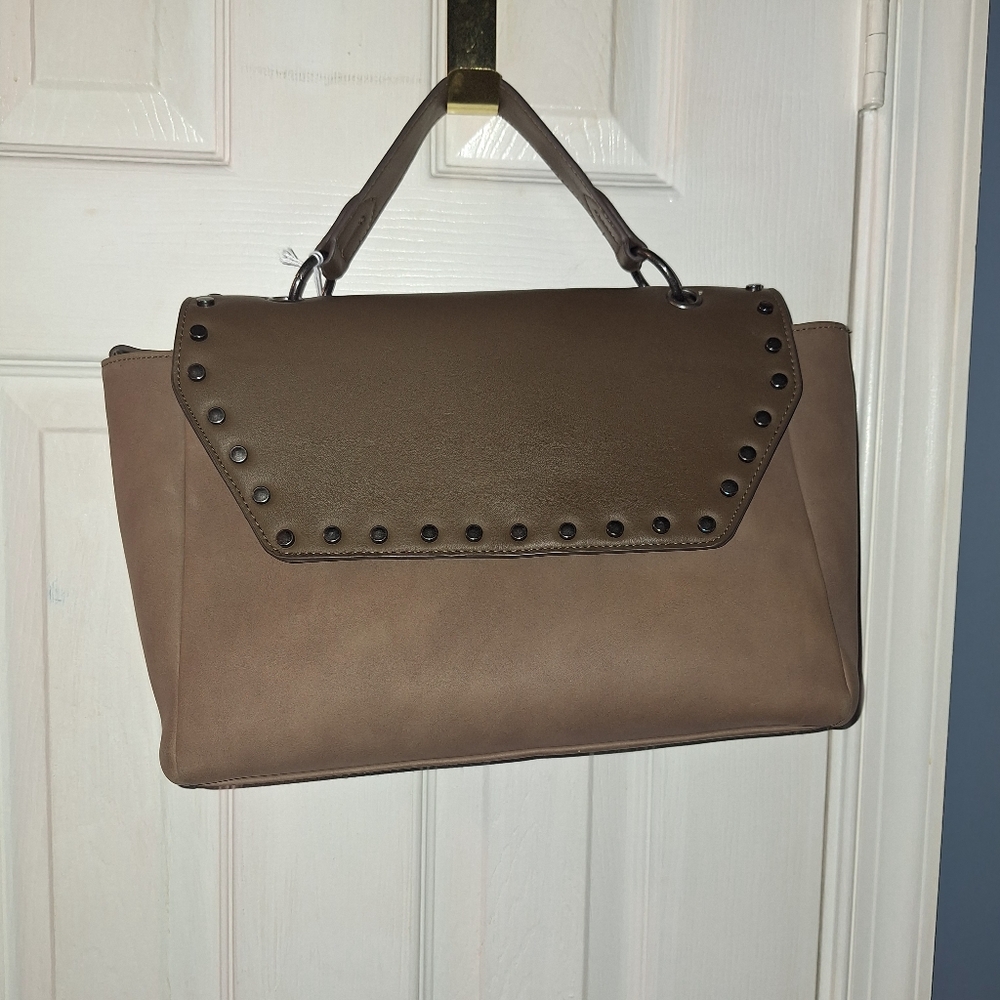 Universal Thread Tan Studded Satchel